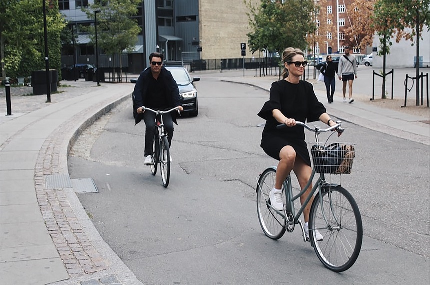 riding bikes